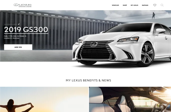 Lexus.com - MyLexus - UI Architect